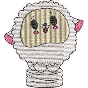 Bibble the Lamb Pikmi Pops Free Machine Embroidery Design