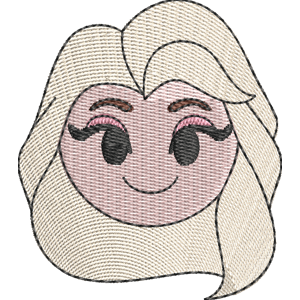 Elsa the Snow Queen Disney Emoji Blitz Free Machine Embroidery Design