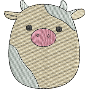 Belana the Cow Squishmallows Free Machine Embroidery Design