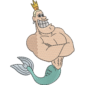 King Neptune Zig & Sharko Free Machine Embroidery Design