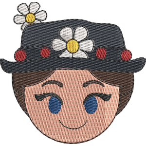 Mary Poppins Disney Emoji Blitz Free Machine Embroidery Design