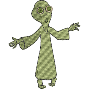 Burns' Alien Simpsons Free Machine Embroidery Design