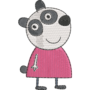 Mrs. Panda Peppa Pig Free Coloring Page for Kids