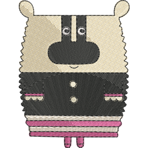 Badger Hey Duggee Free Coloring Page for Kids