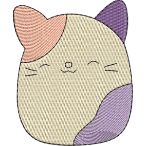 Carlota the Calico Cat Squishmallows Free Machine Embroidery Design