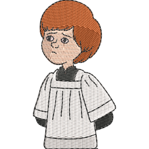 Bill Murphy as an Altar Boy F is for Family Free Machine Embroidery Design