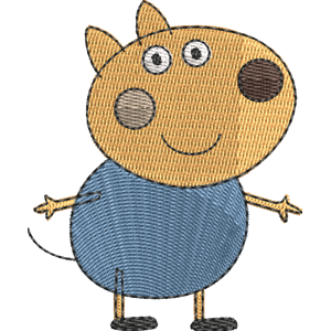 Daniel Dog Peppa Pig Free Machine Embroidery Design