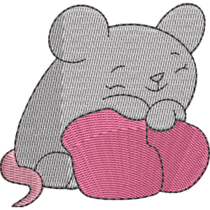 Petals the Mouse Pikmi Pops Free Machine Embroidery Design