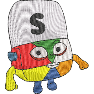 S Alphablocks Free Machine Embroidery Design