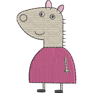 Mummy Llama Peppa Pig Free Machine Embroidery Design