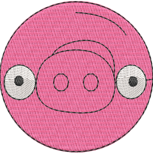 Donut Pig Angry Birds Pigs Free Machine Embroidery Design