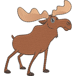 Moose The ZhuZhus Free Machine Embroidery Design