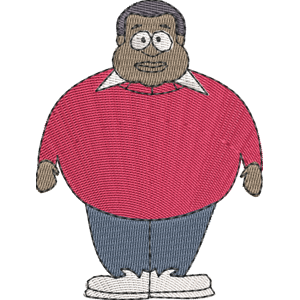 Fat Abbott South Park Free Coloring Page for Kids