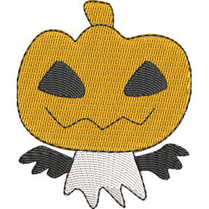 Pumpkin Deviltchi Tamagotchi Free Machine Embroidery Design