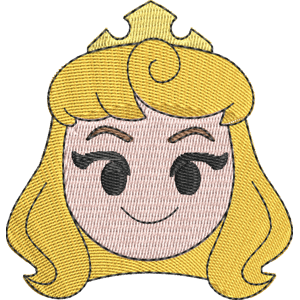 Princess Aurora Disney Emoji Blitz Free Machine Embroidery Design