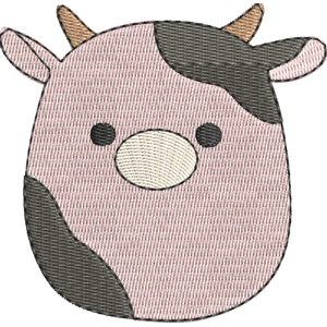 Alexie the Cow Squishmallows Free Machine Embroidery Design