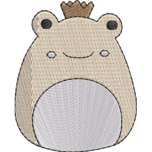 Baratelli the Frog Prince Squishmallows Free Machine Embroidery Design