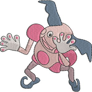 Mr. Mime 1 Pokemon Free Coloring Page for Kids