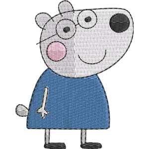 Penny Polar Bear Peppa Pig Free Coloring Page for Kids