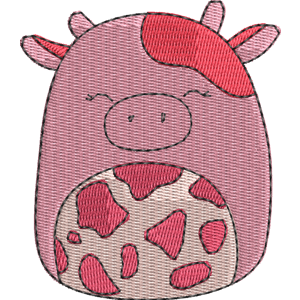 Calynda the Cow Squishmallows Free Machine Embroidery Design