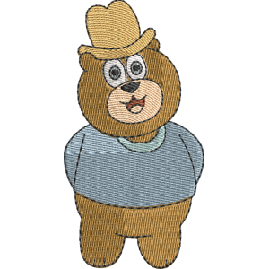 Freshy Bear We Bare Bears Free Machine Embroidery Design