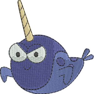 Narwhal Zig & Sharko Free Machine Embroidery Design