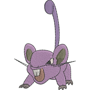 Rattata 1 Pokemon Free Coloring Page for Kids