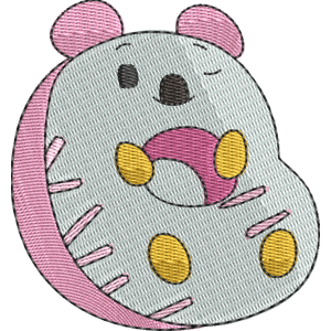 Dunk the Koala Pikmi Pops Free Machine Embroidery Design