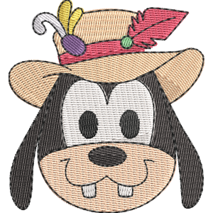 Vacation Goofy Disney Emoji Blitz Free Machine Embroidery Design