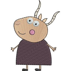 Madame Gazelle Peppa Pig Free Coloring Page for Kids