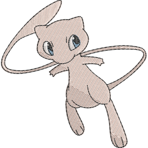 Mew Pokemon Free Coloring Page for Kids