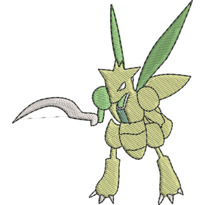 Scyther 1 Pokemon Free Coloring Page for Kids