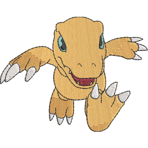 Agumon Digimon Free Coloring Page for Kids