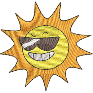 Cool Sun OK K.O.! Let's Be Heroes Free Machine Embroidery Design