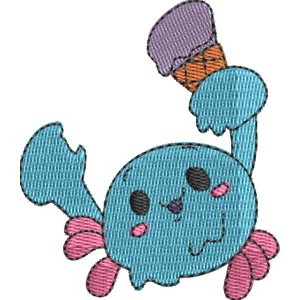 Claude the Crab Pikmi Pops Free Machine Embroidery Design