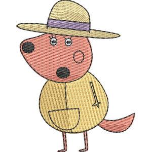 Mummy Kangaroo Peppa Pig Free Machine Embroidery Design