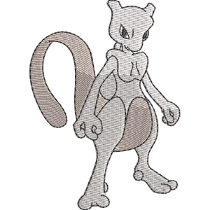 Mewtwo Pokemon Free Coloring Page for Kids