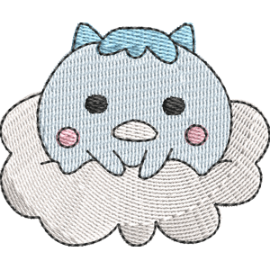 Mokukumotchi Tamagotchi Free Machine Embroidery Design