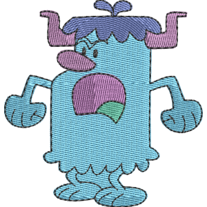 Big Blue Beastie-Beast Wow! Wow! Wubbzy! Free Coloring Page for Kids