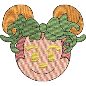 Pumpkin Minnie Disney Emoji Blitz Free Coloring Page for Kids