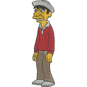 Bob Denver Simpsons Free Machine Embroidery Design