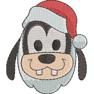 Santa Goofy Disney Emoji Blitz Free Coloring Page for Kids