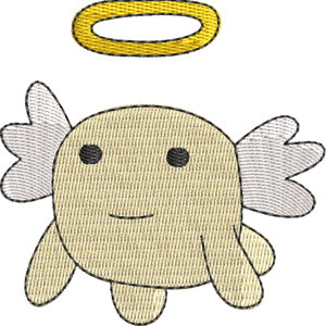 Tamatchi Angel Tamagotchi Free Machine Embroidery Design