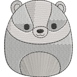 Banks the Badger Squishmallows Free Machine Embroidery Design