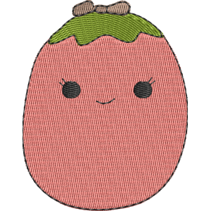 Cherleen the Strawberry Squishmallows Free Machine Embroidery Design