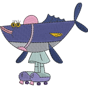 Child Tuna_s Mom Zig & Sharko Free Machine Embroidery Design