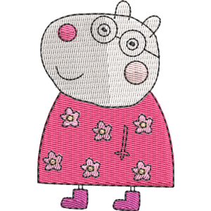 Granny Sheep Peppa Pig Free Machine Embroidery Design