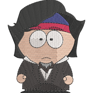 Jefferson Davis South Park Free Machine Embroidery Design