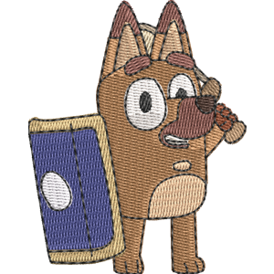 Pretzel Bluey Free Machine Embroidery Design