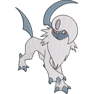 Absol Pokemon Free Coloring Page for Kids